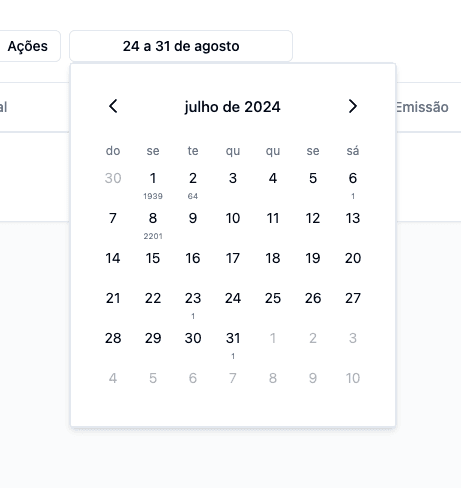 Calendário de Downloads